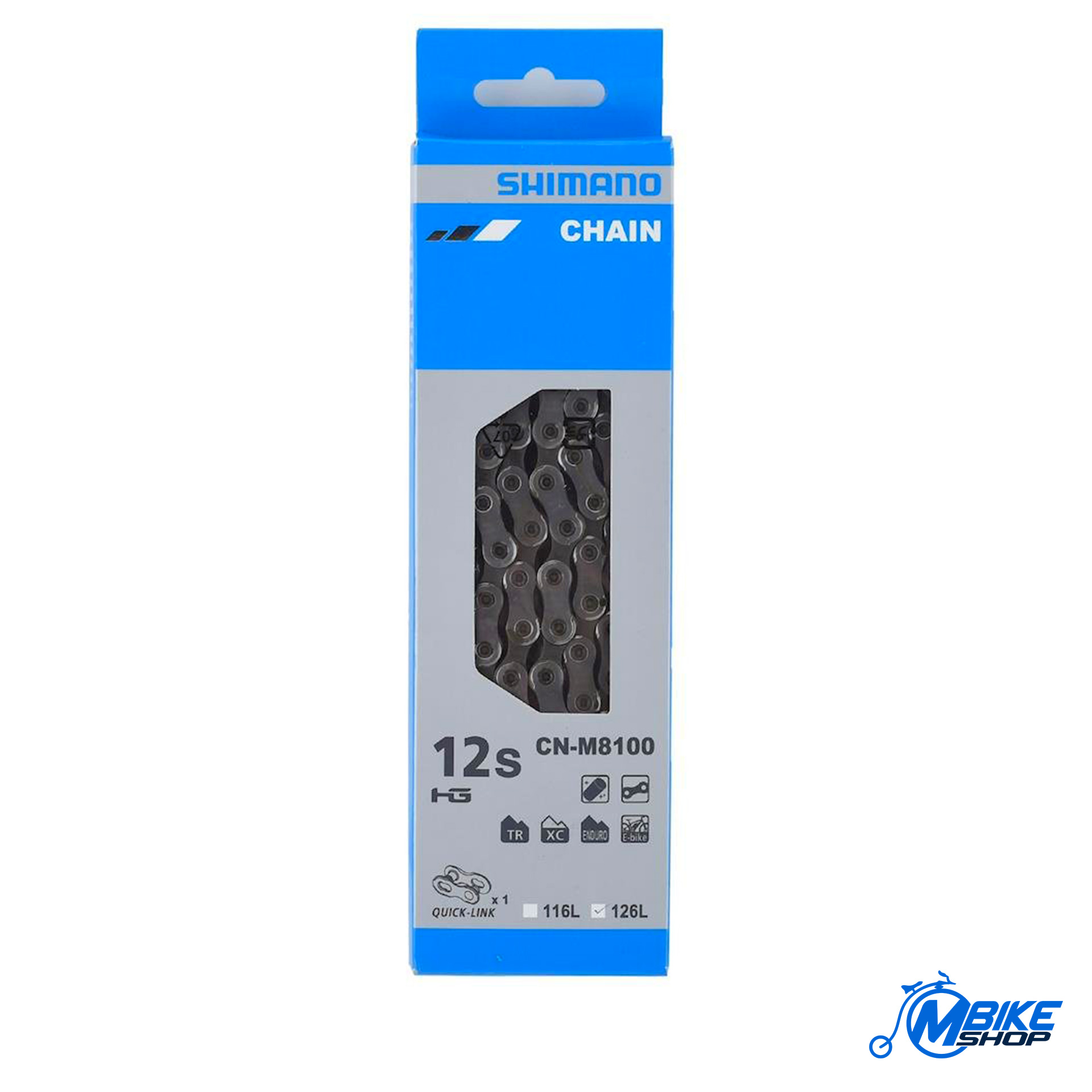Lanac SHIMANO Deore XT CN-M8100 126 Lniks 12 brzina HG W/Quick Link