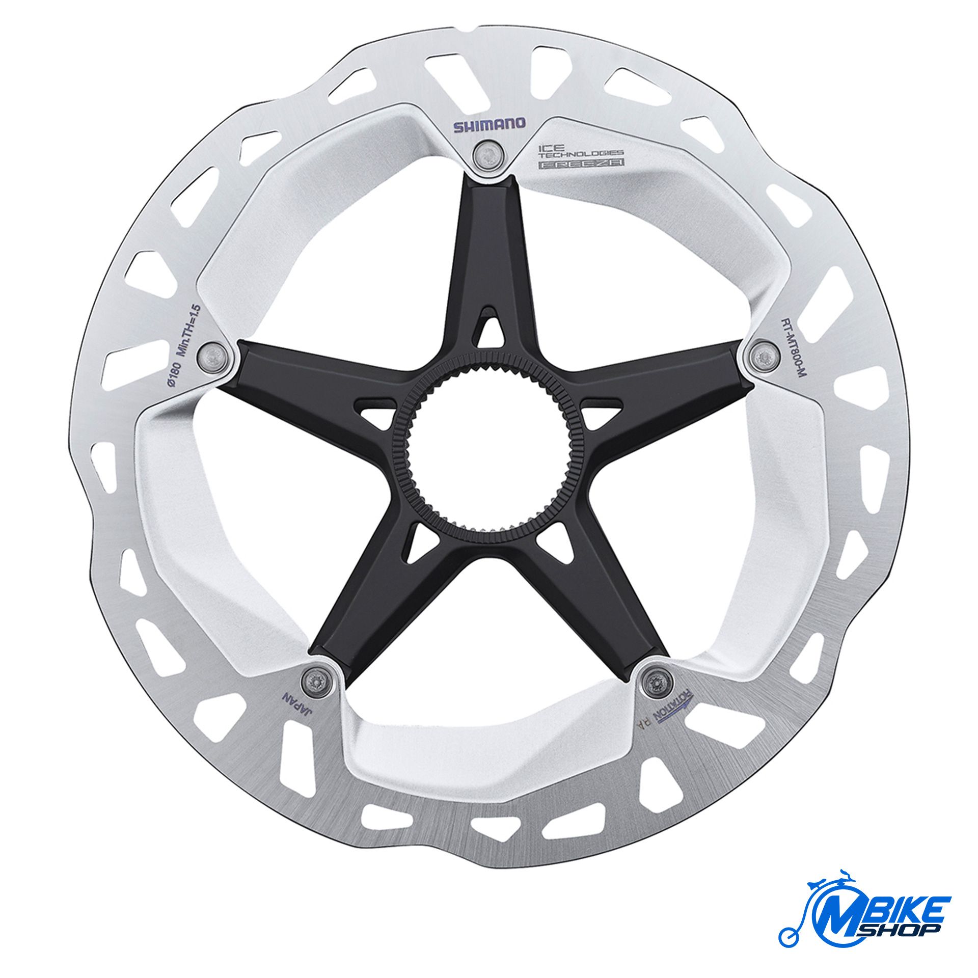 Rotor disk kočnice SHIMANO RT-MT800 M 180mm Lock Ring
