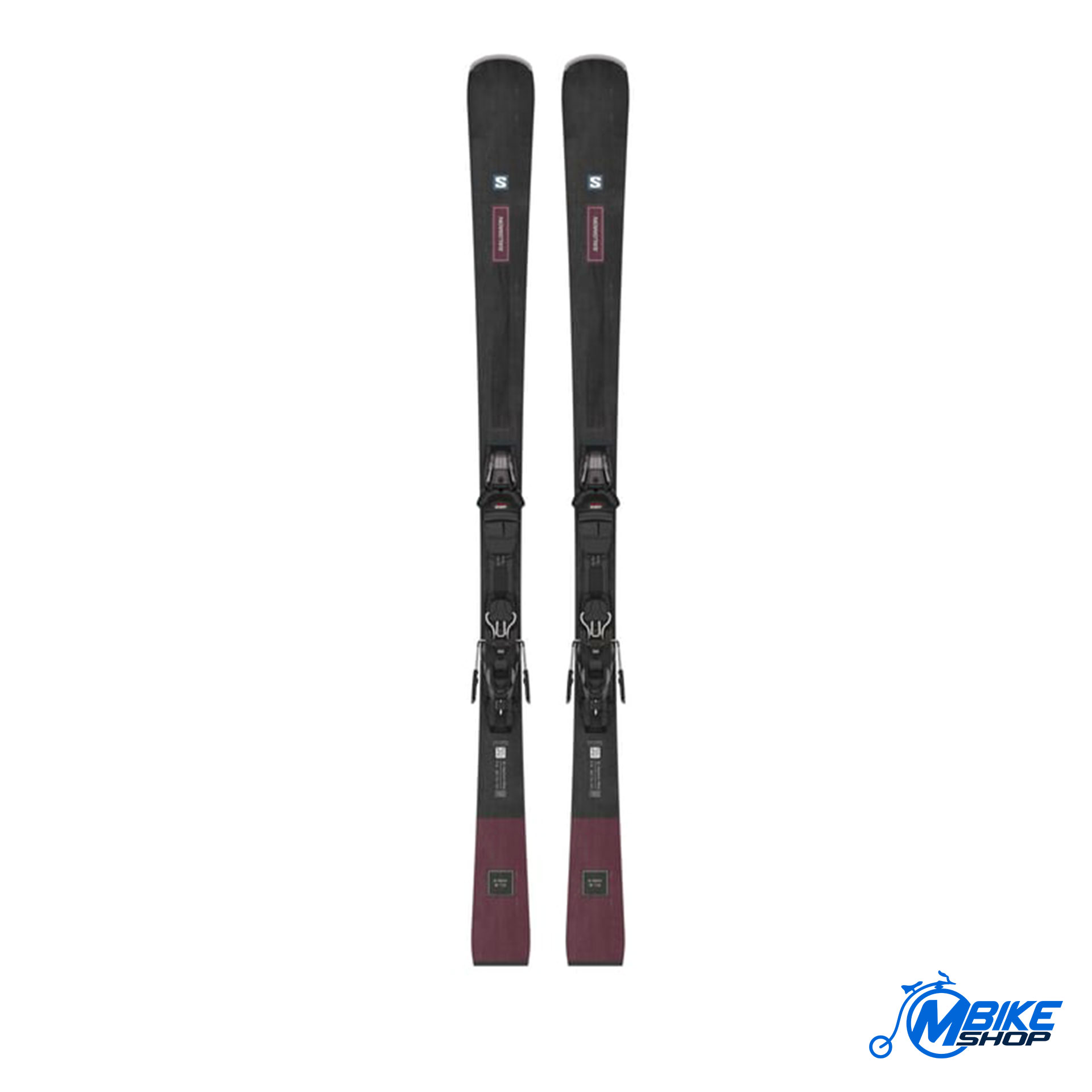 Skije SALOMON Set E S/Max N°10 Black/Cordovan Metallic/Silver Metallic