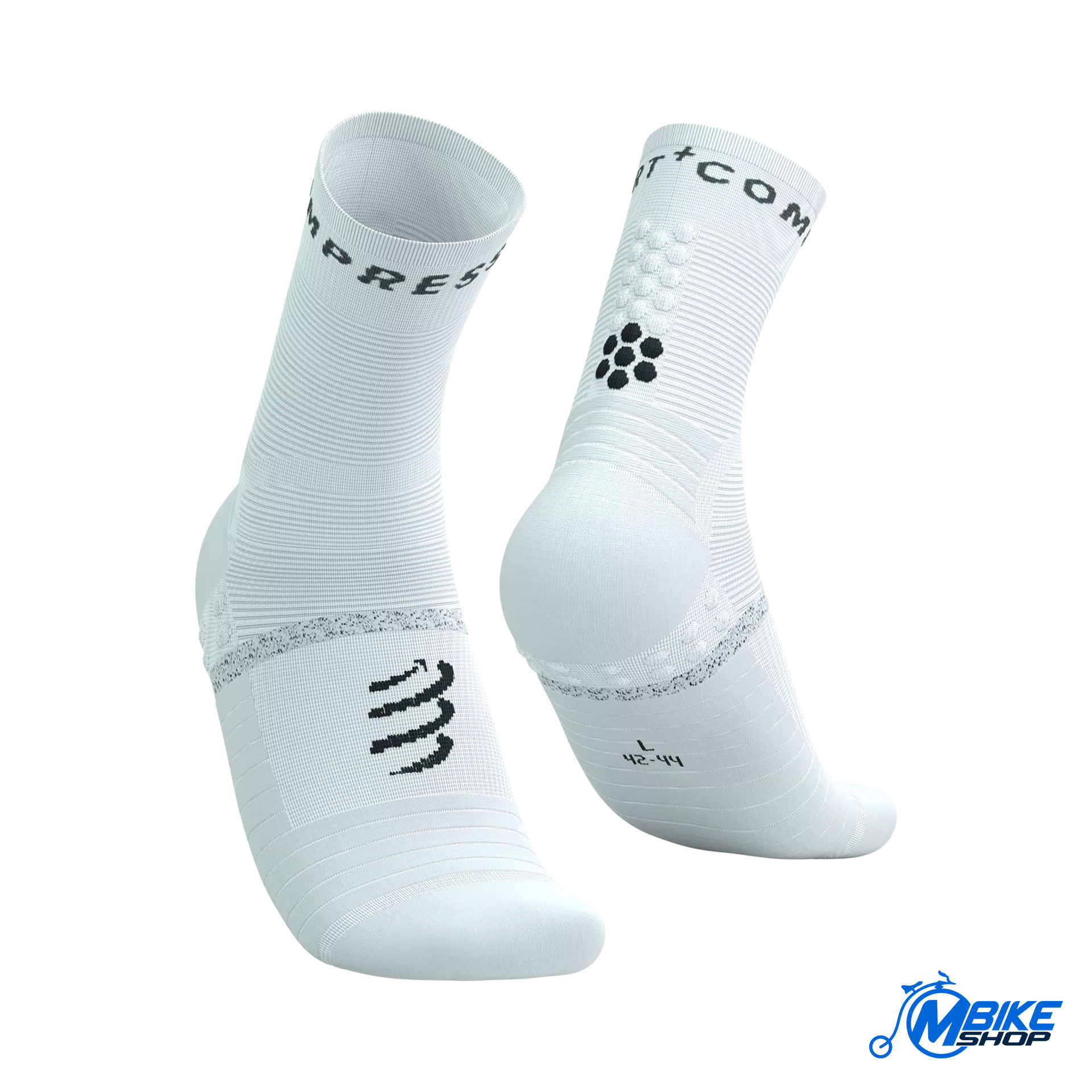 Čarape COMPRESSPORT Pro Marathon V2.0 White/Black