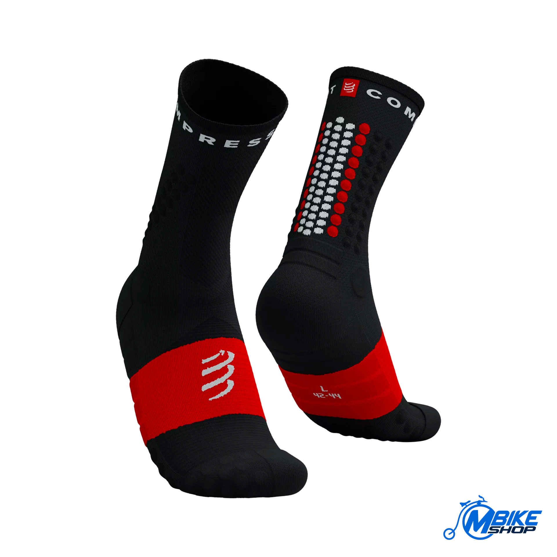 Čarape COMPRESSPORT Ultra Trail V2.0 Black/Red