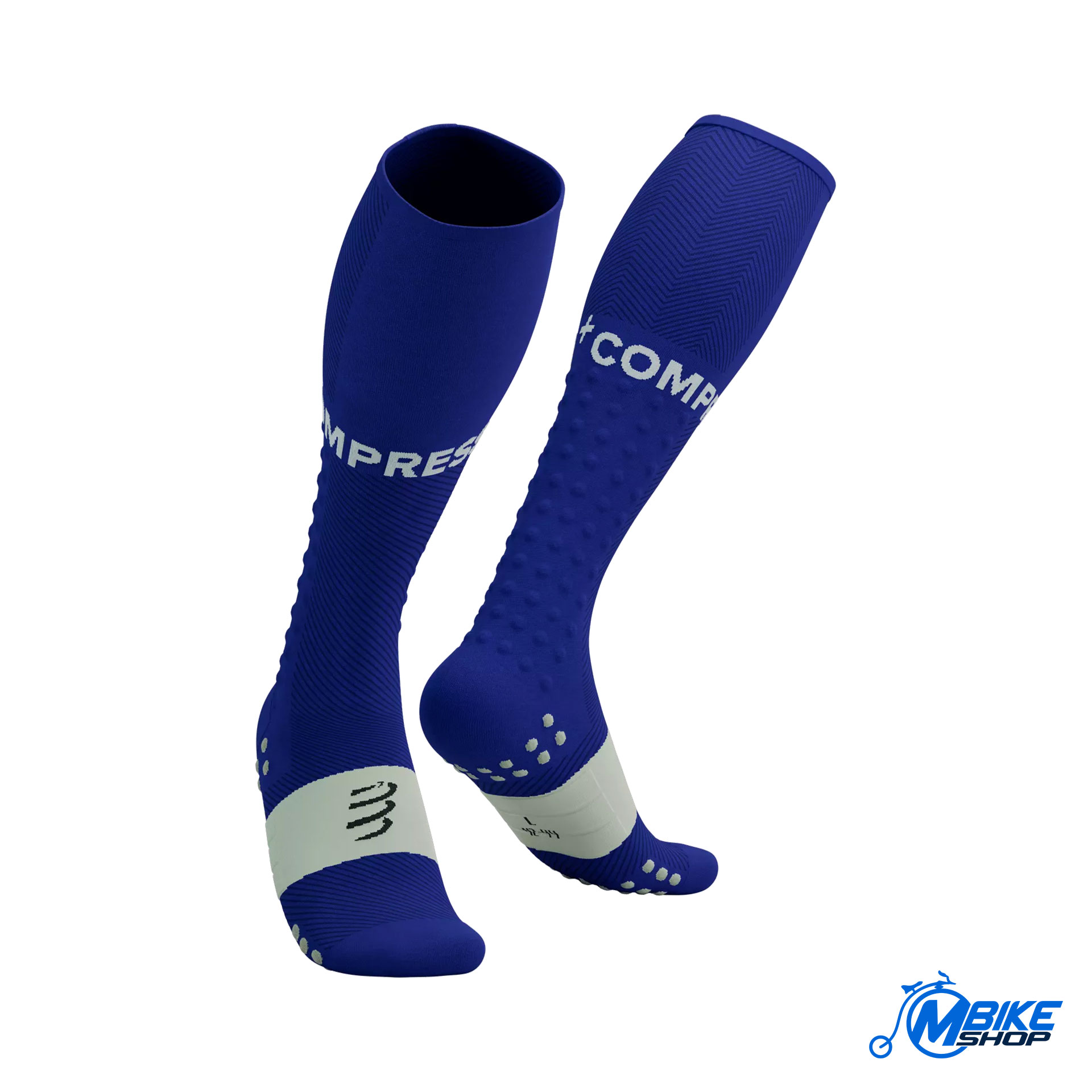 Čarape COMPRESSPORT Full Run Dazz Blue/Sugar