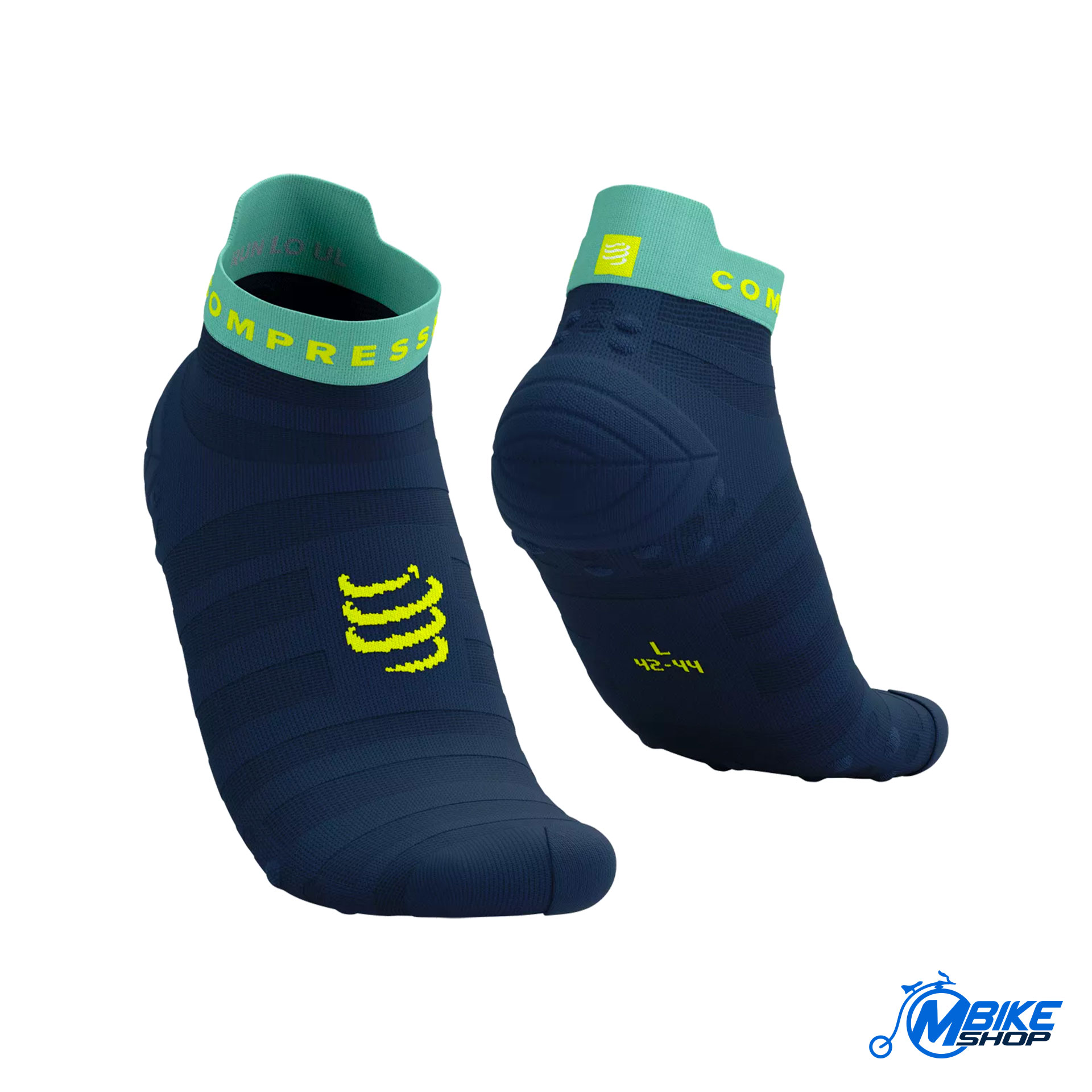 Čarape COMPRESSPORT Pro Racing V4.0 Ultralight Run Low Shell Blue/Blues