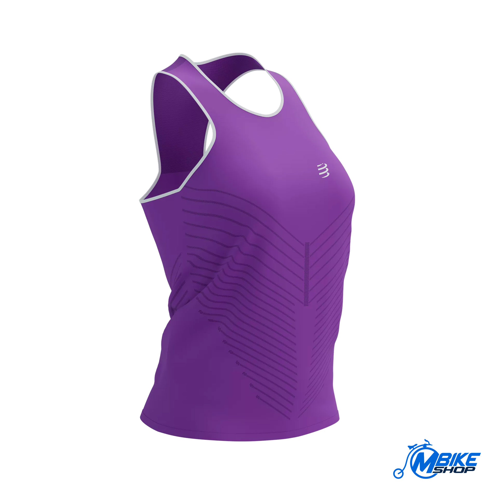 Ženska majica COMPRESSPORT Singlet Liliac