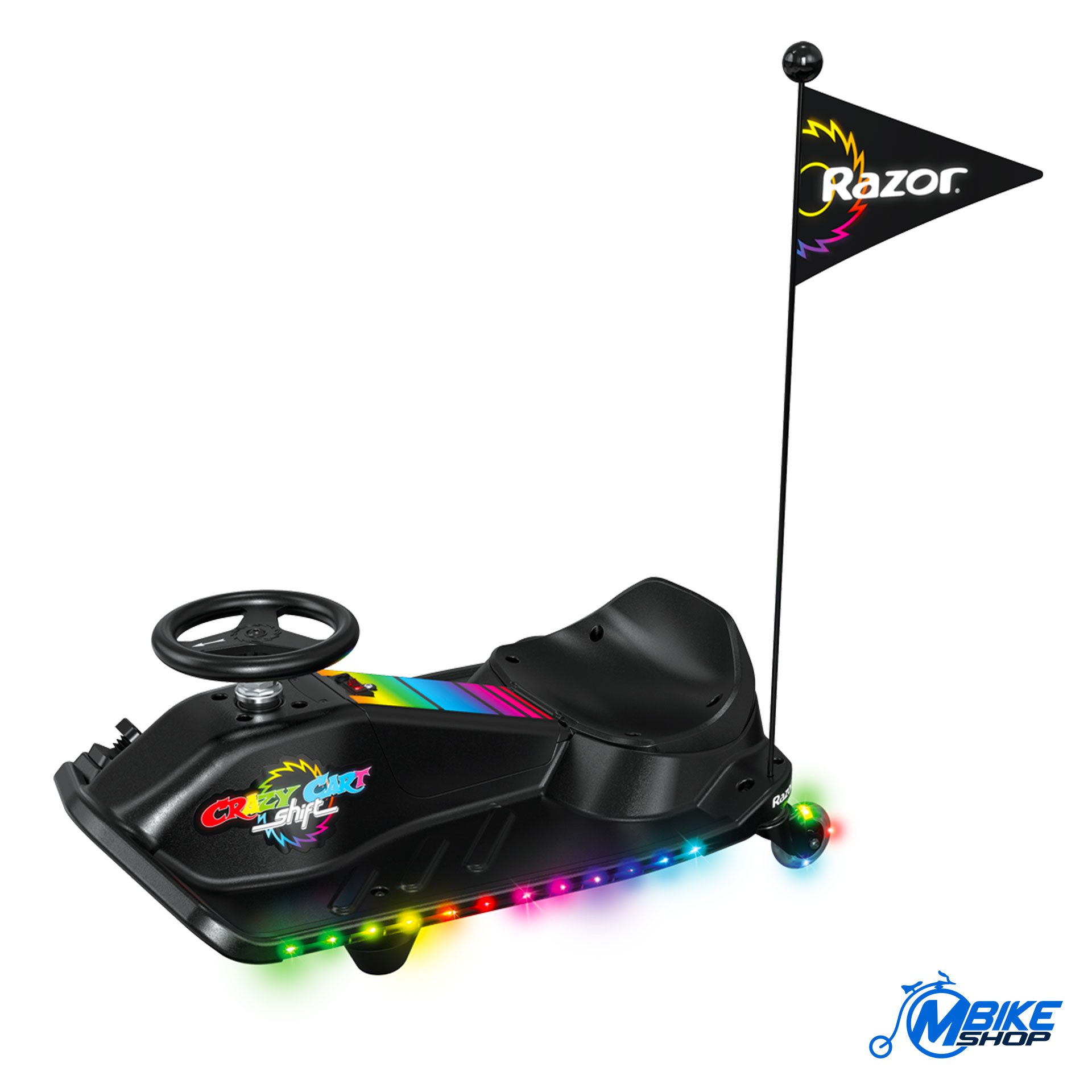 E-karting vozilo RAZOR Kids Crazy Shift Lightshow Black