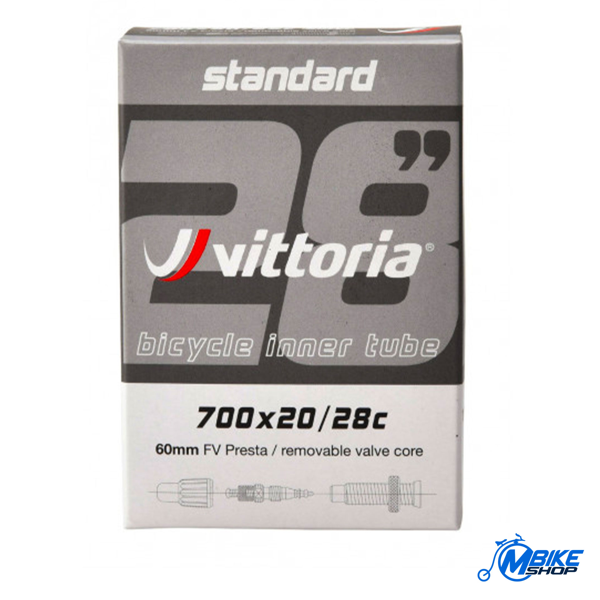 Guma VITTORIA UN 700x20-28 Standard FV Presta 60mm RVC