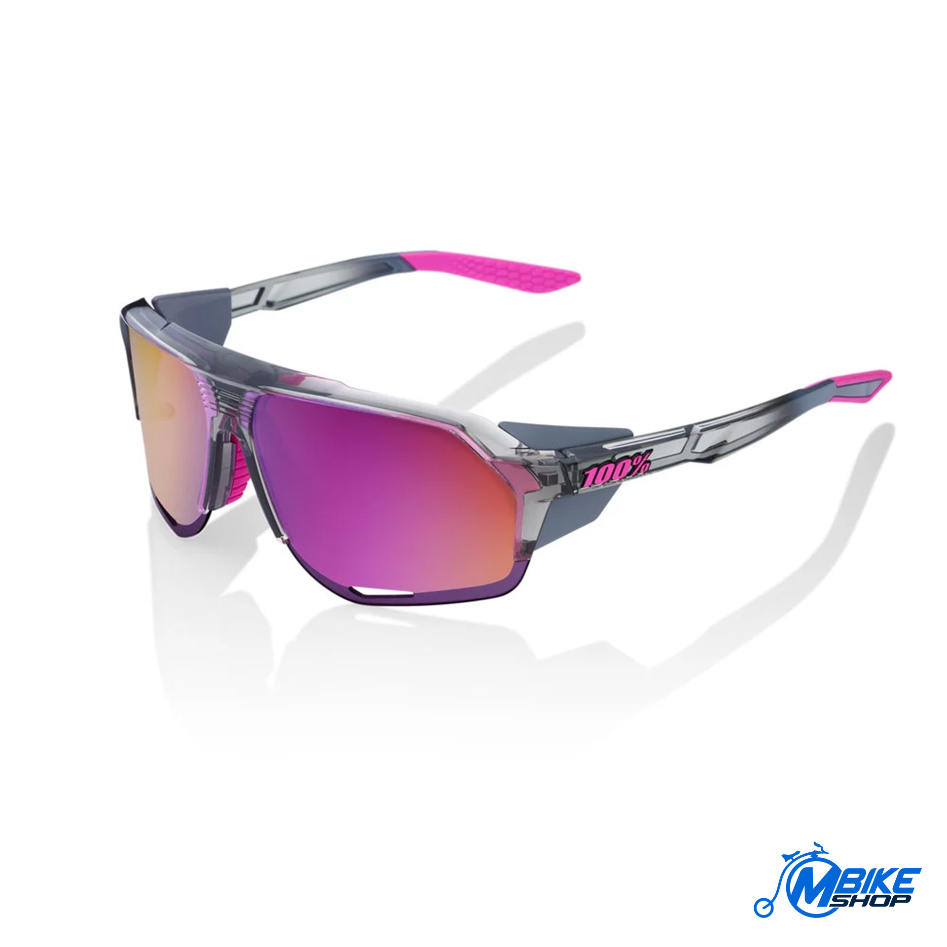 Naočale 100% Norvik Polished Translucent Grey/Purple Multilayer mirror lens