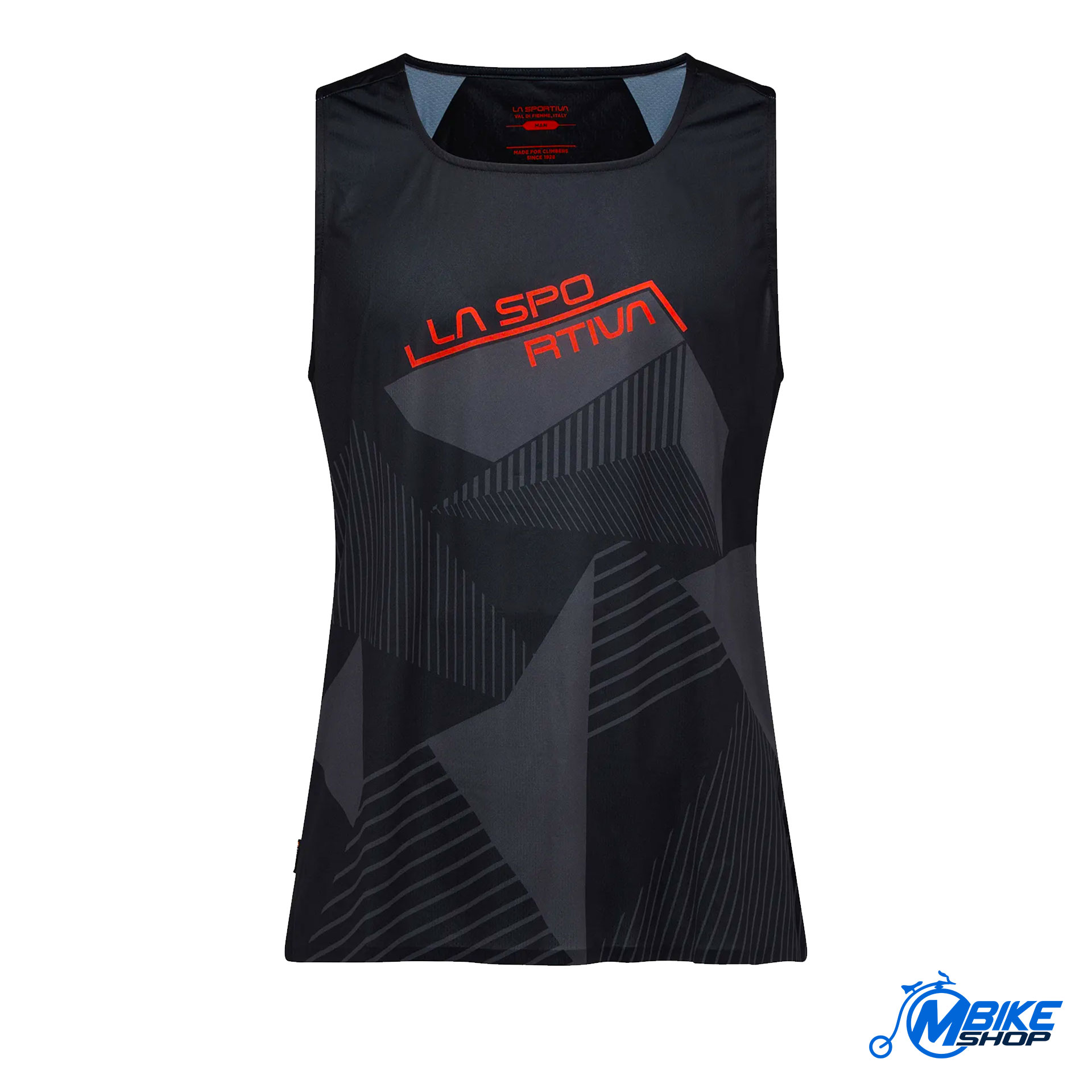 Majica LA SPORTIVA Comp Tank Black/Cherry Tomato