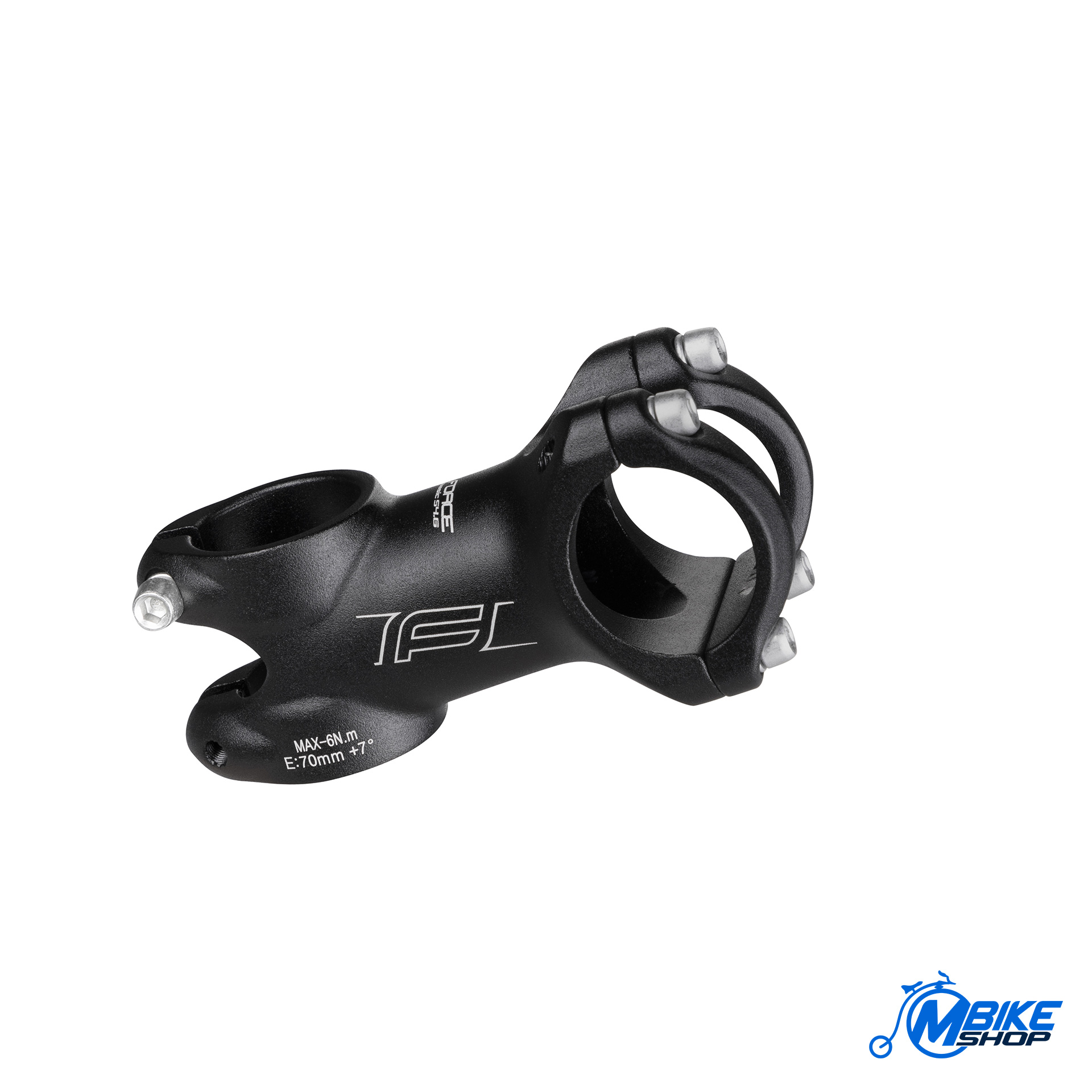 Lula volana FORCE Basic S4.6 31,8/70mm Al Black Matt