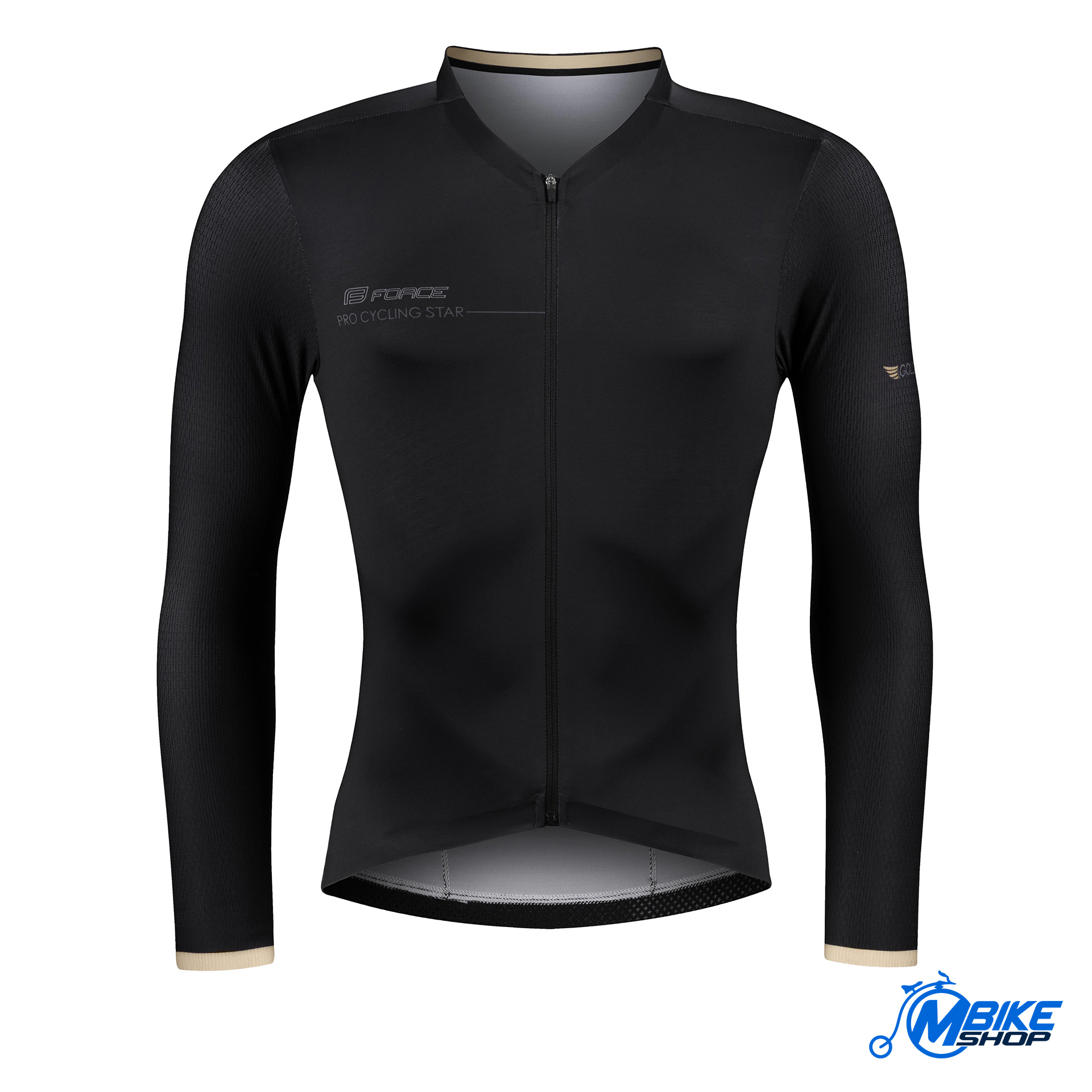 Dres FORCE Gold Dugi rukav Black