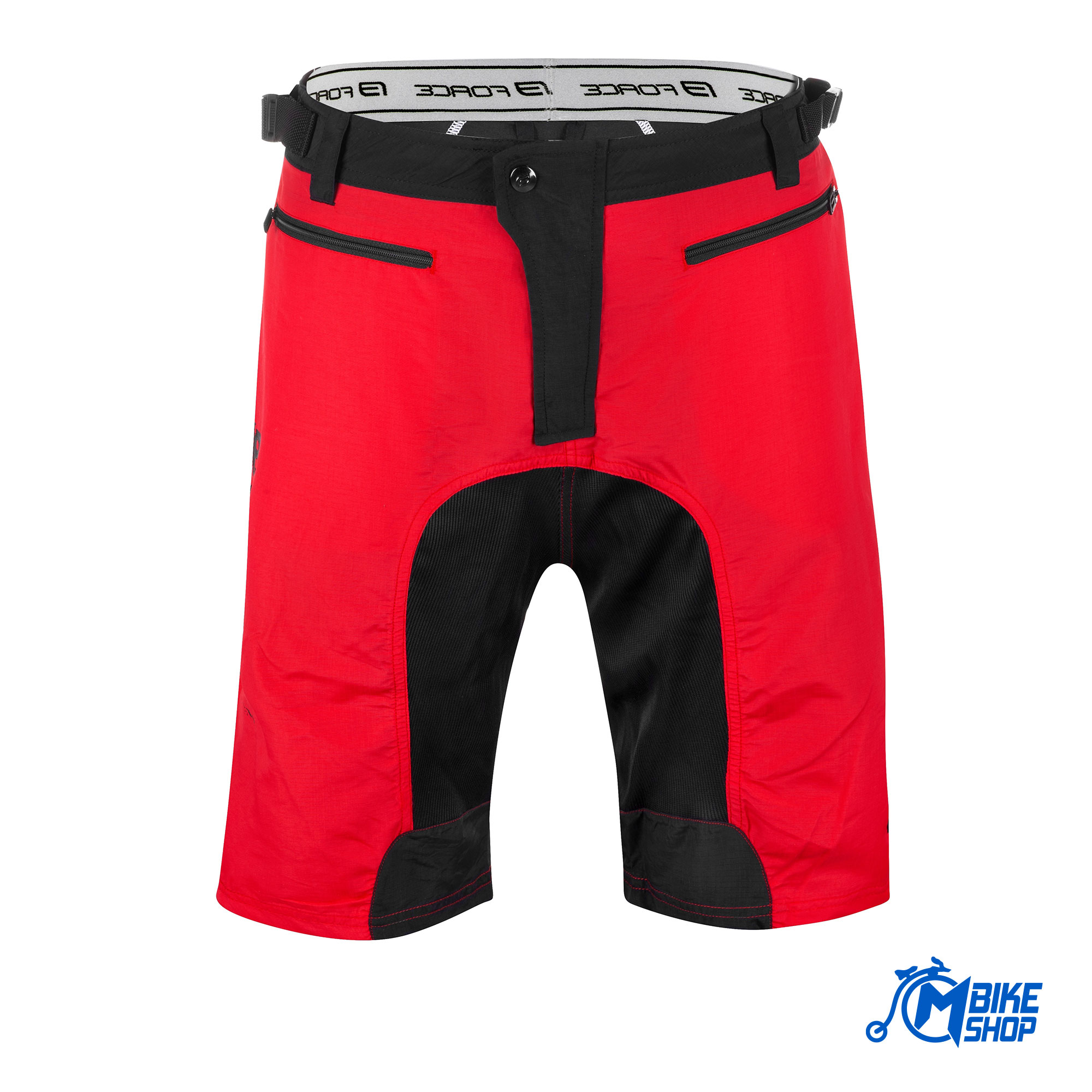 Kratke hlače sa uloškom FORCE MTB-11 Red