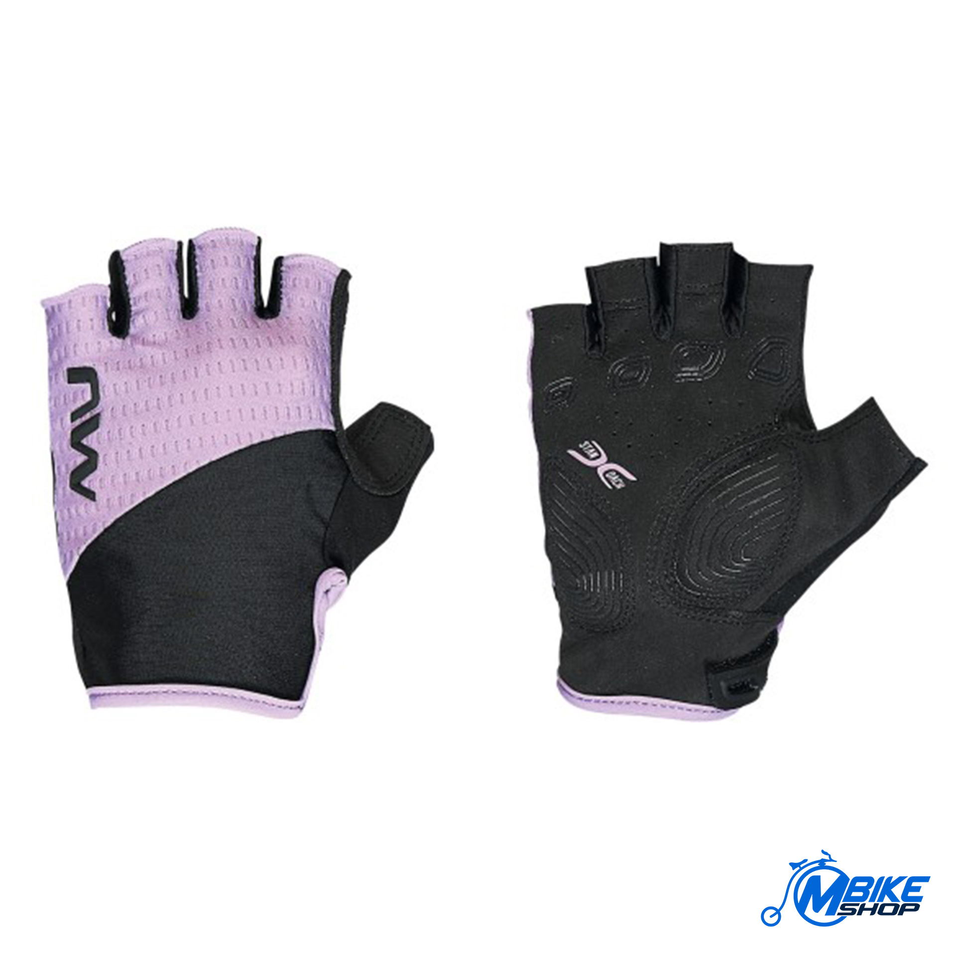 Ženske rukavice NORTHWAVE Fast Short Finger Black/Lilac