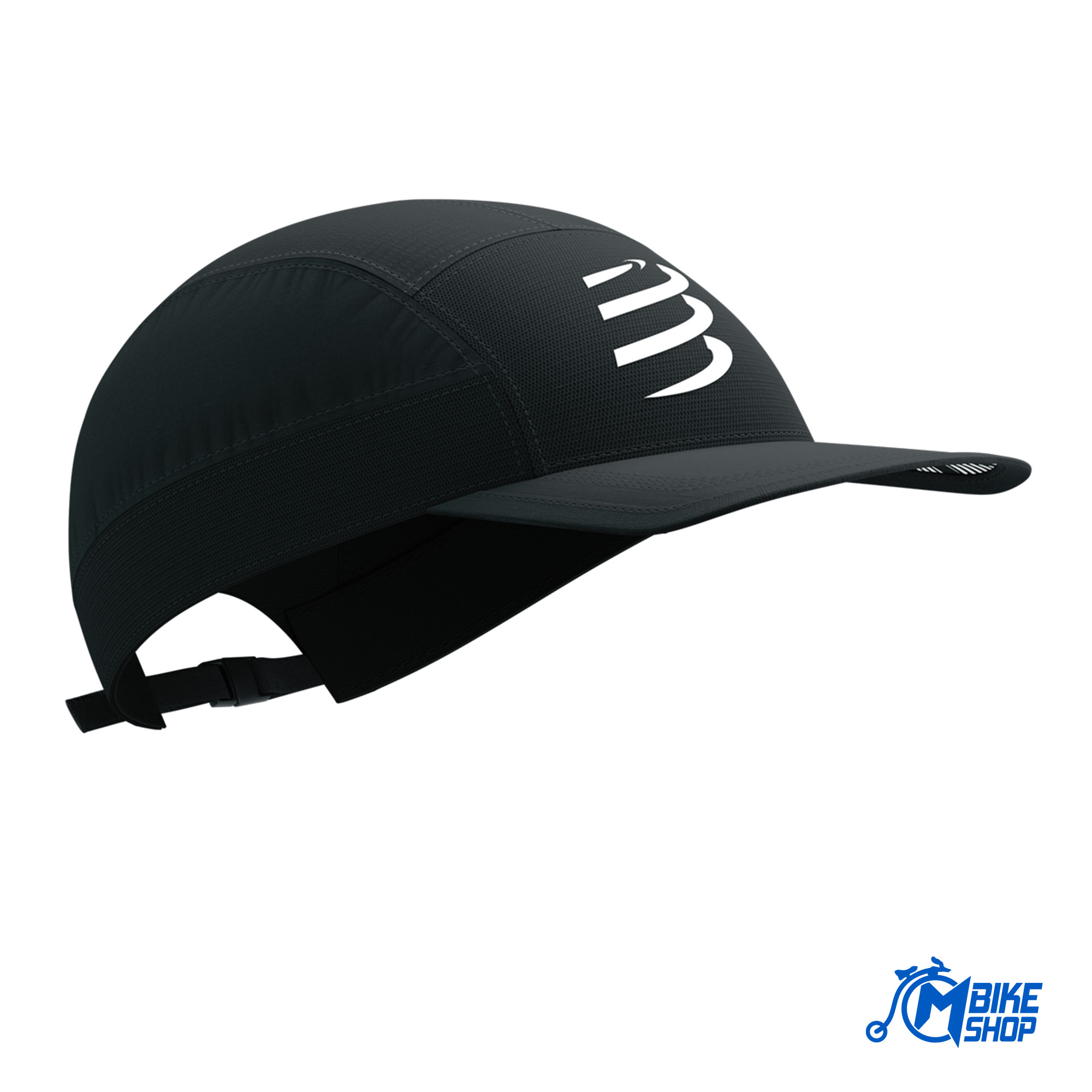Kačket COMPRESSPORT 5 Panel Light Black