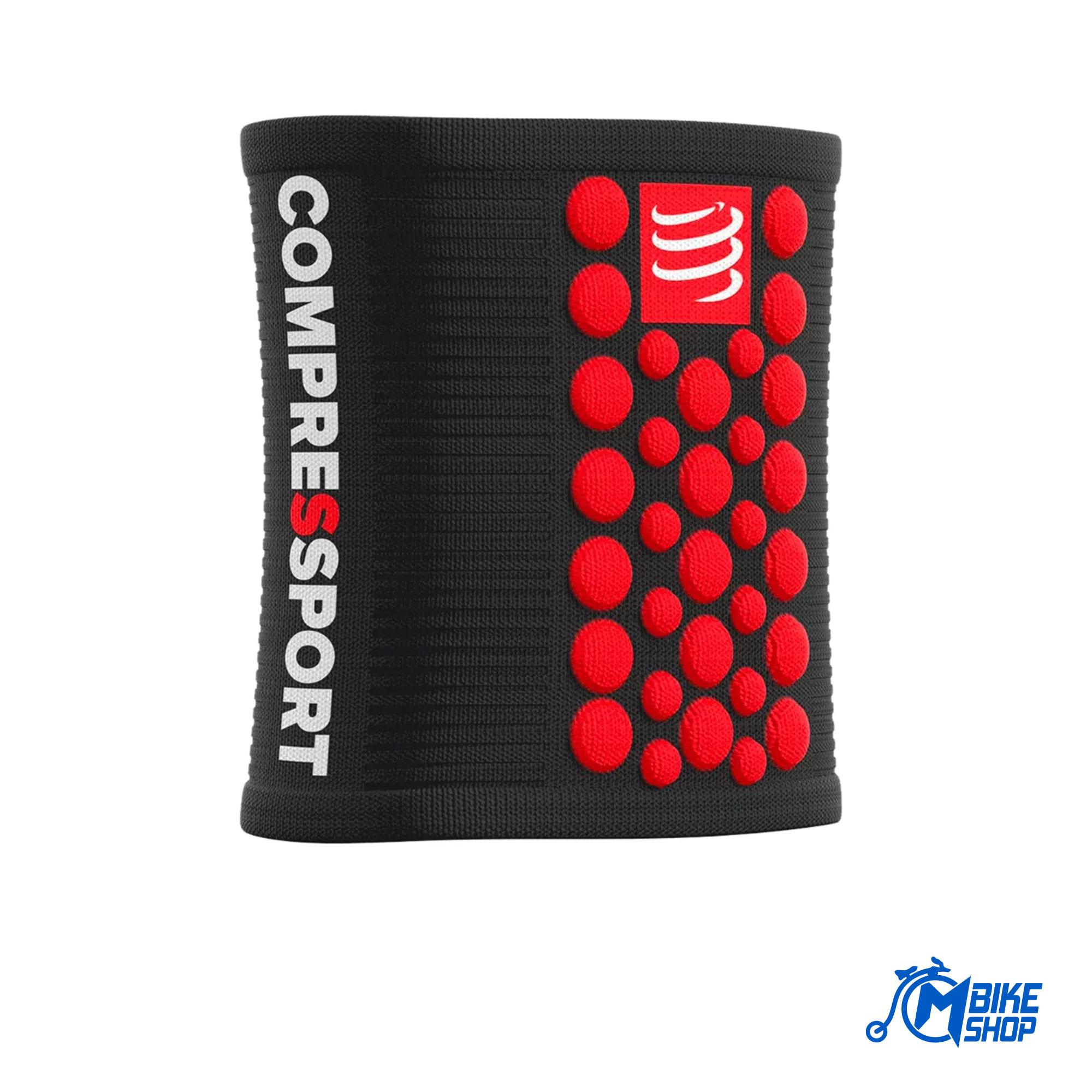 Znojnica za ruke COMPRESSPORT 3D Dots Black/Red
