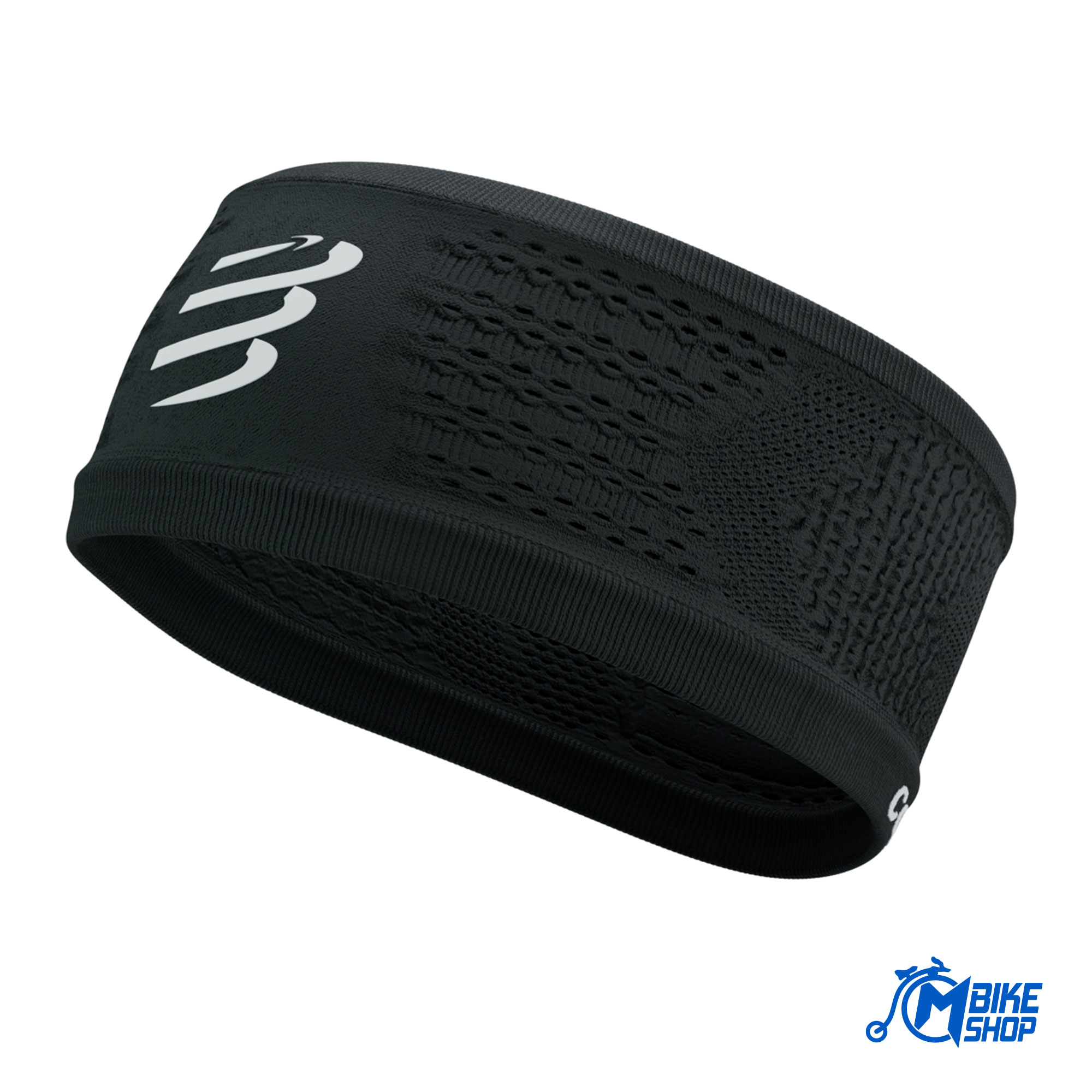 Znojnica za glavu COMPRESSPORT On/Off Black/White