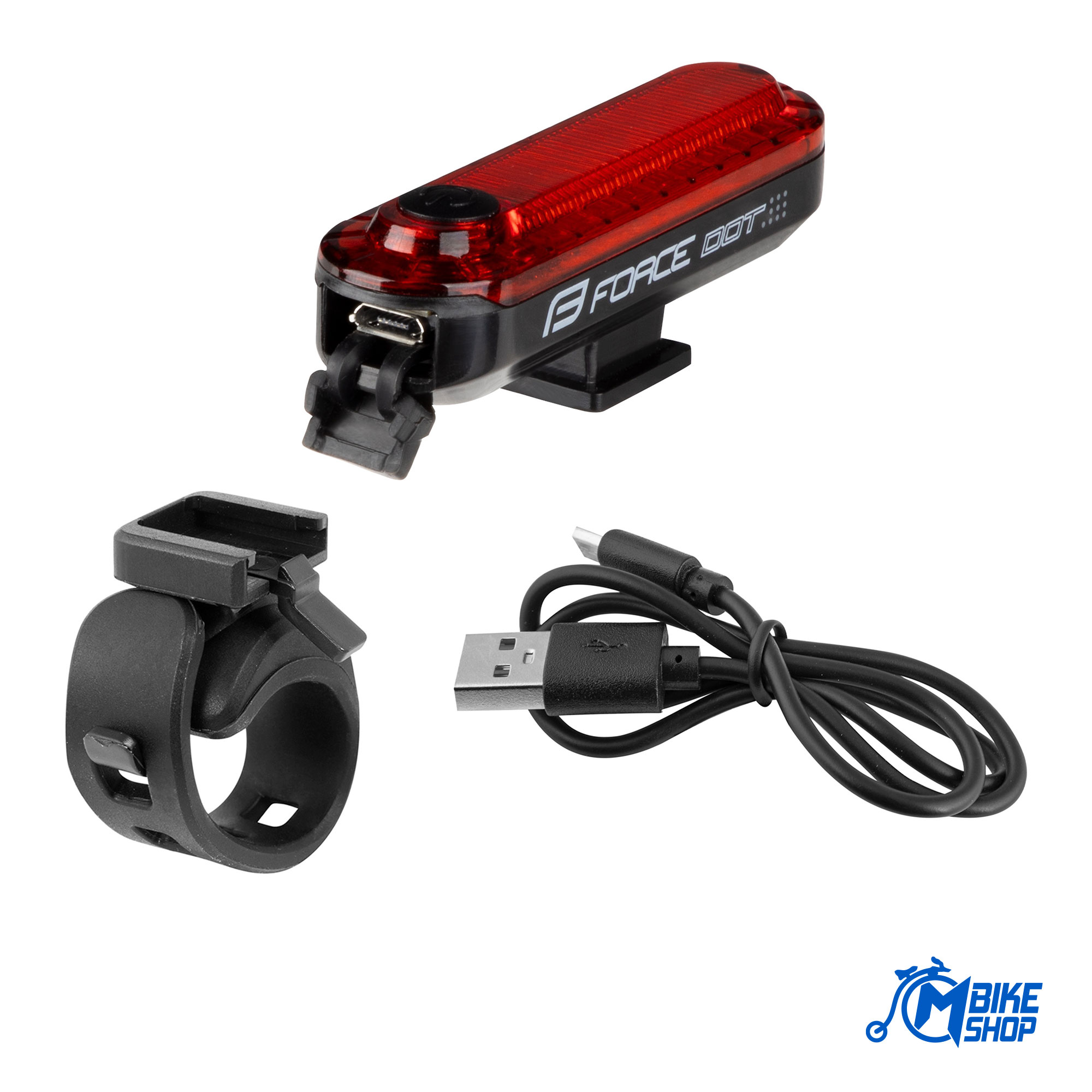 Zadnje svjetlo FORCE Dot 20LM 5X LED USB