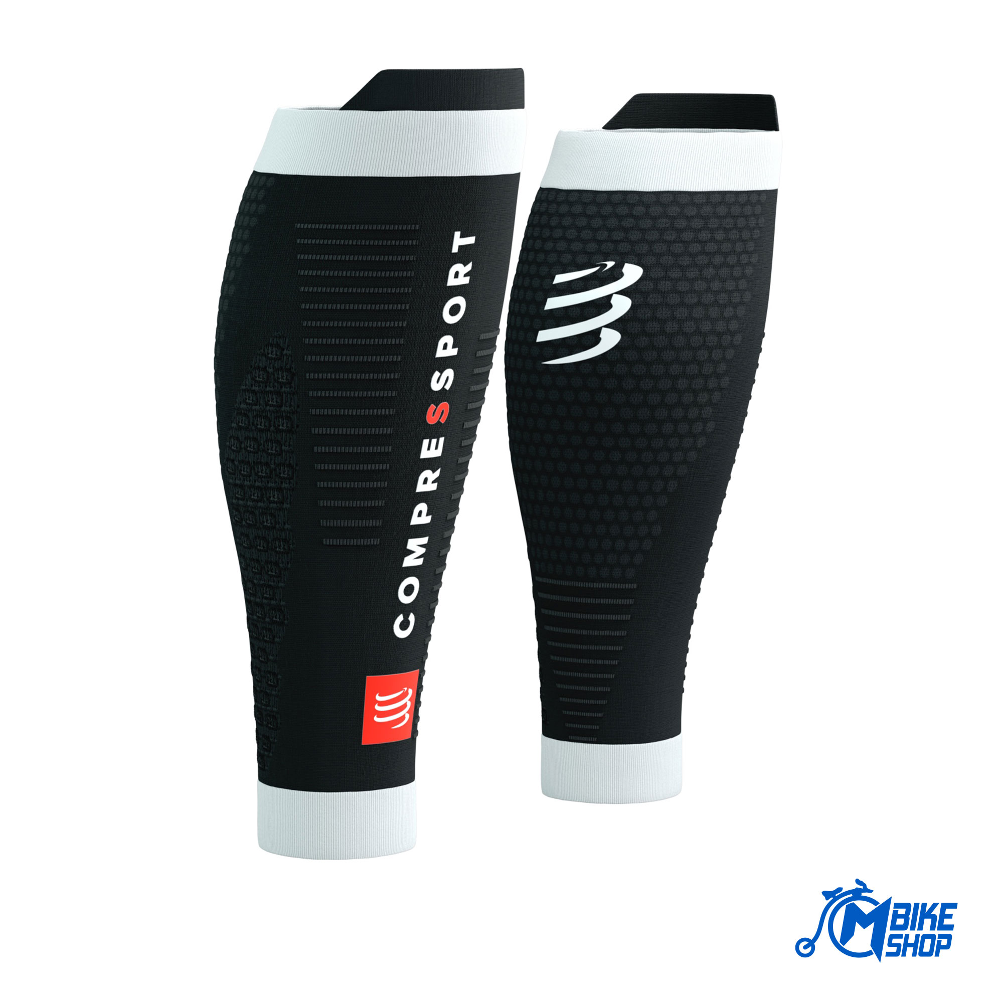 Navlake za noge COMPRESSPORT R2 3.0 Black/White