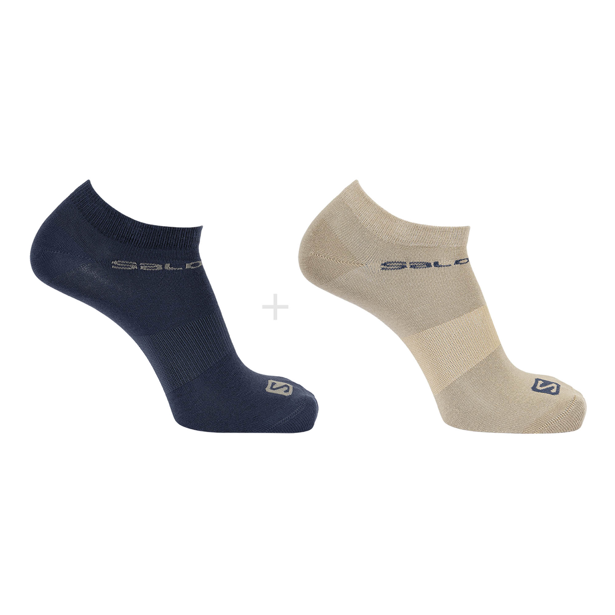 Čarape SALOMON Festival 2-Pack Dark Denim/Vintage Khaki
