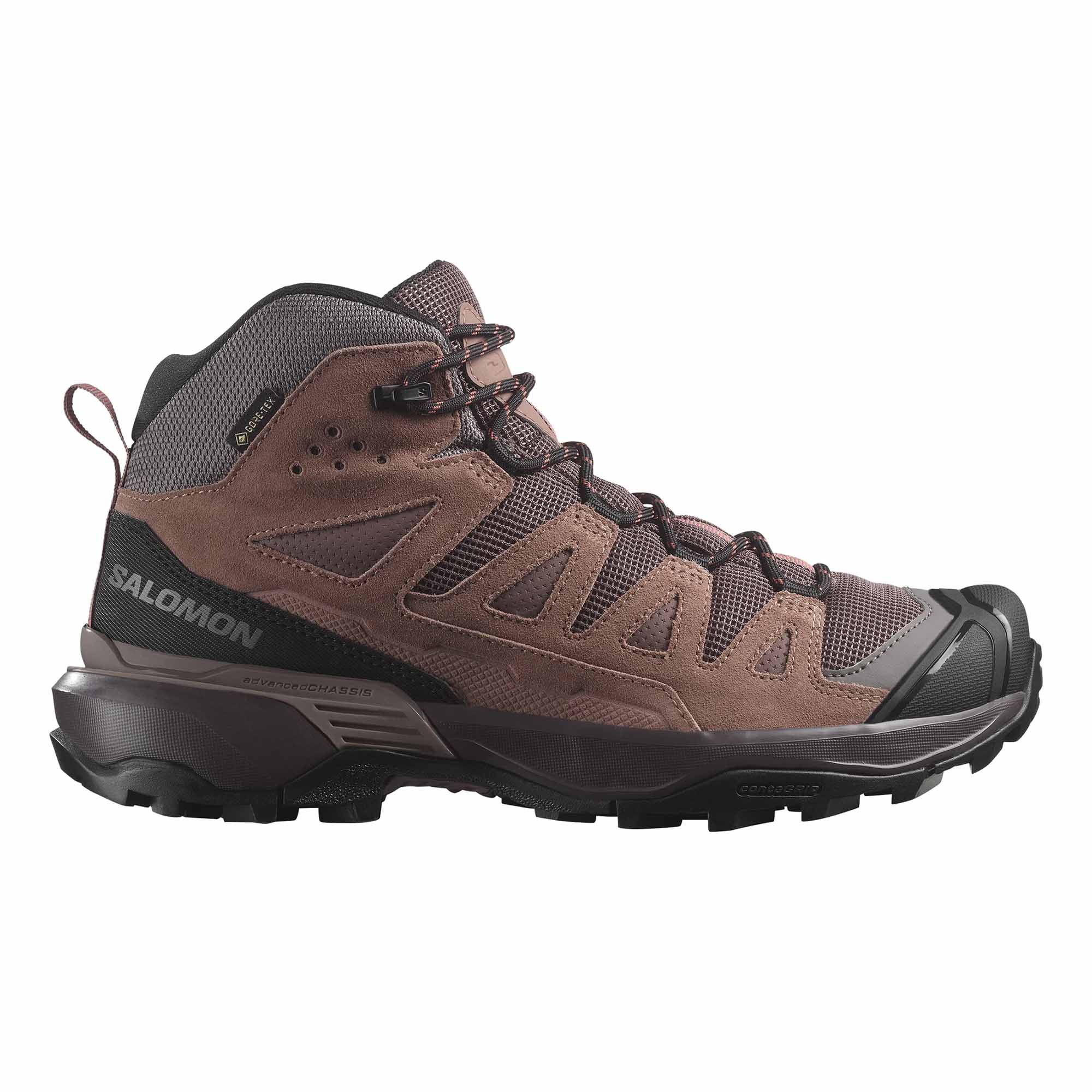Ženske gležnjače SALOMON X ULTRA 360 Leather Mid GTX Peppercorn/Cognac