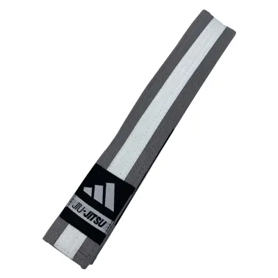 Dječiji pojas za brazilski jiu-jitsu ADIDAS Grey/White