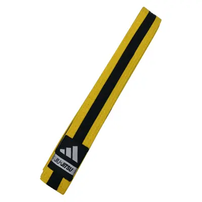Dječiji pojas za brazilski jiu-jitsu ADIDAS Yellow/Black