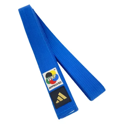 Pojas za Karate KATA ADIDAS sa WKF Logom 45mm Blue