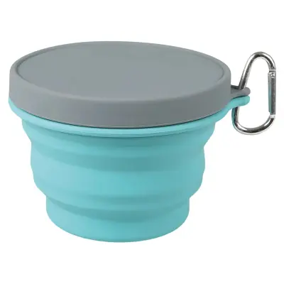 HUSKY Sklopiva silikonska posuda sa poklopcem Twisty 1000ml Blue