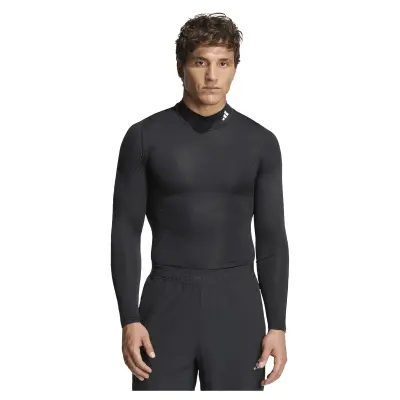 Majica ADIDAS Mock dugi rukav Black