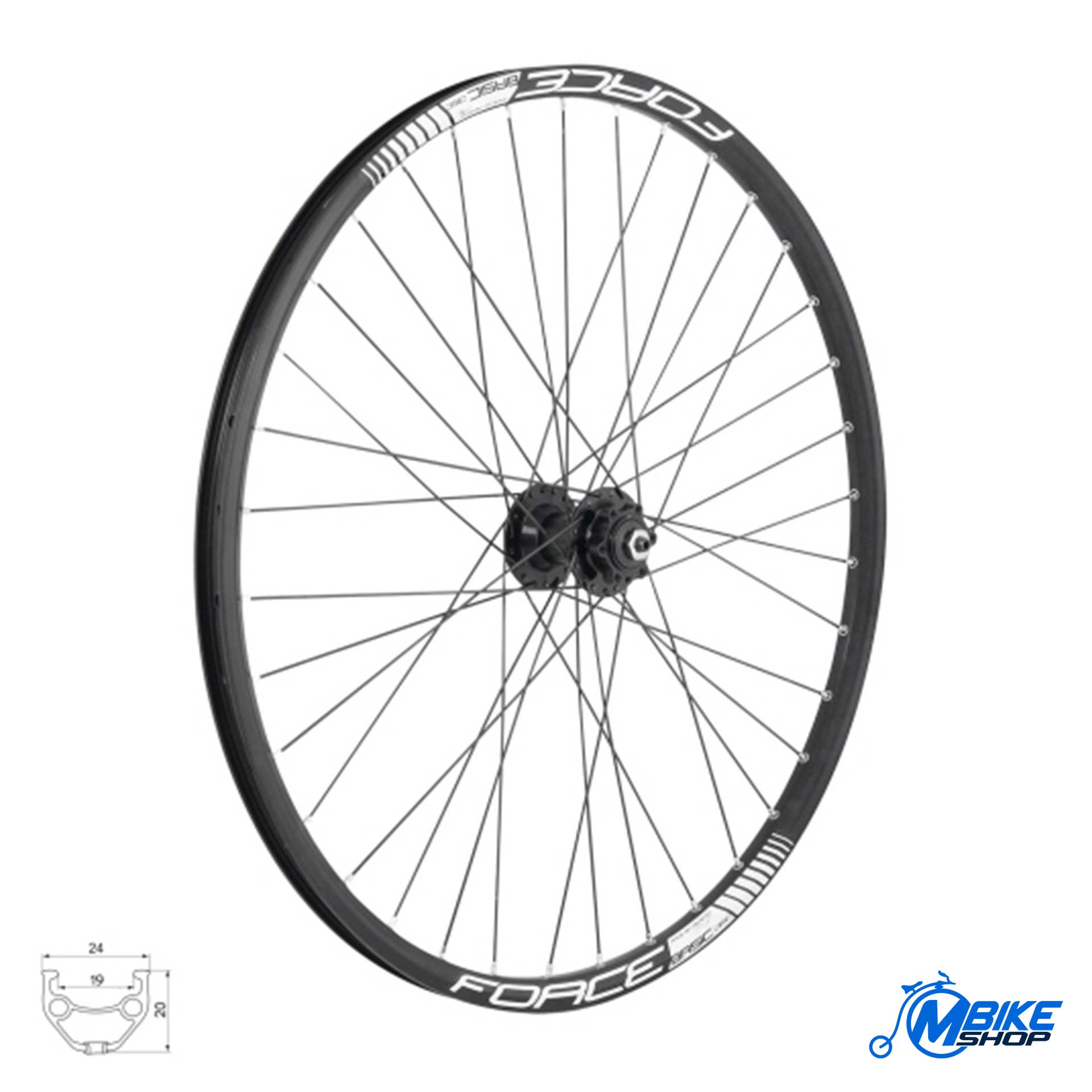 Zadnji točak FORCE Basic Disc 584×19 804333 6B32SH 27,5″