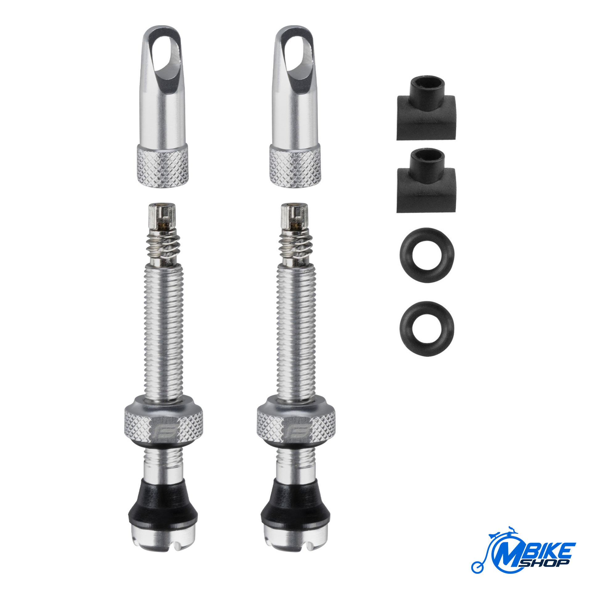 Set ventila FORCE Za Tubeless 2X FV 44mm Silver