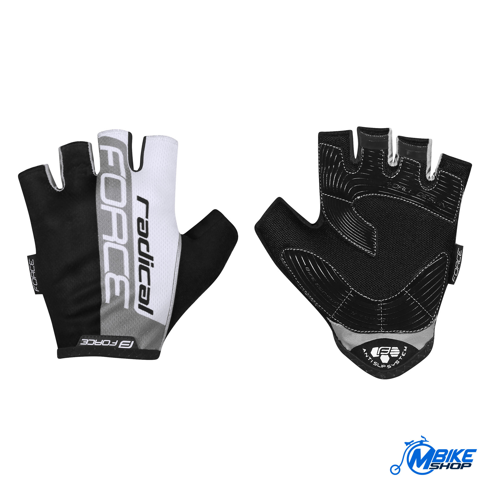 Rukavice FORCE Radical Grey/White/Black
