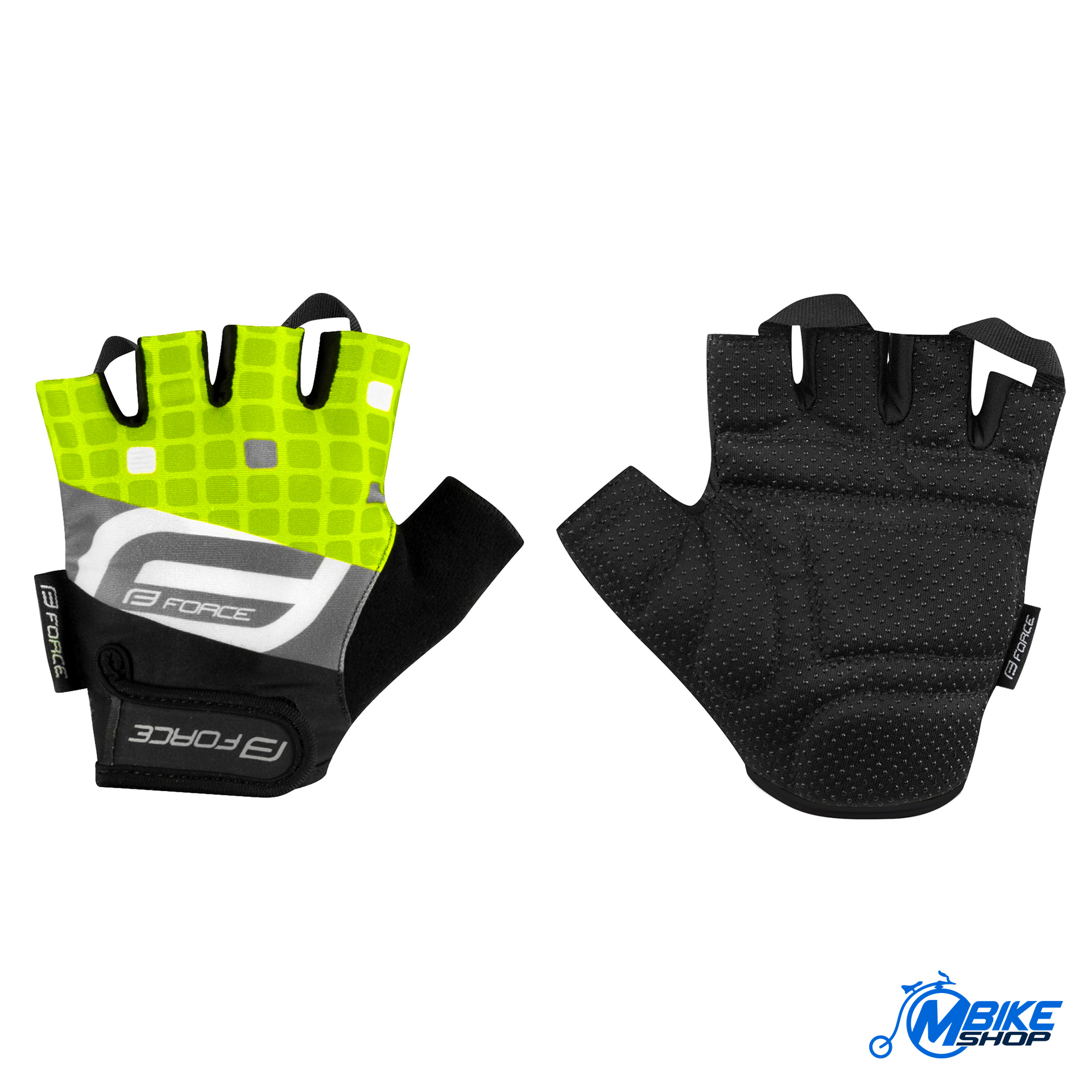 Rukavice FORCE Square Fluo