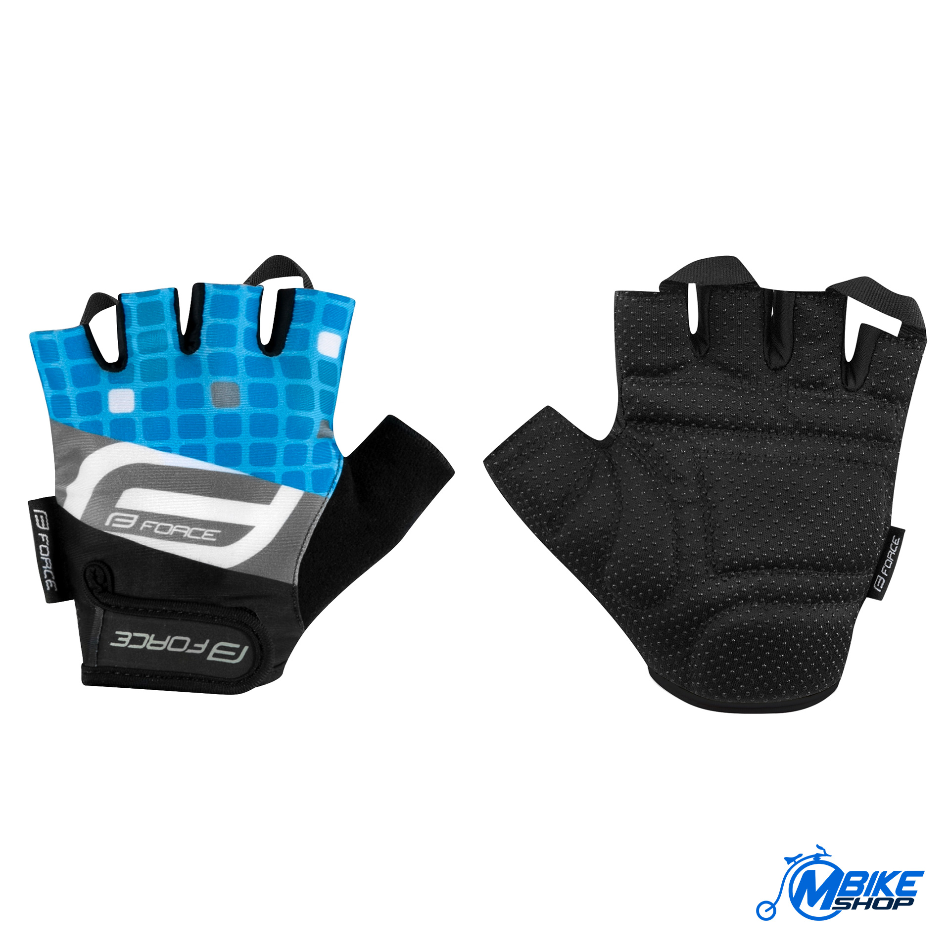 Rukavice FORCE Square Blue