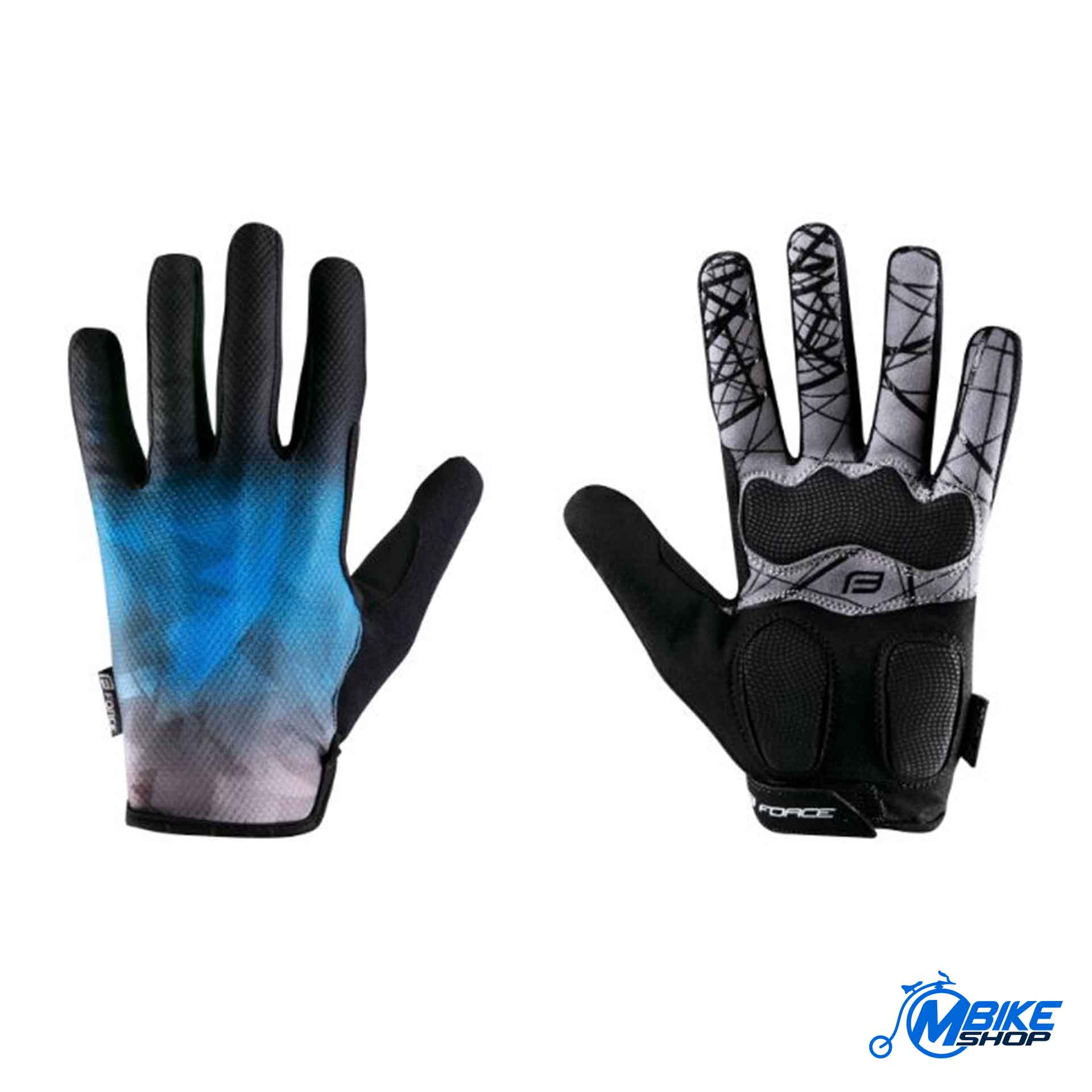 Rukavice FORCE MTB Core Summer Blue