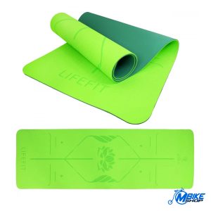 FMATE2101 Lifefit® Yoga prostirka lotos duo 183x58x0.6cm, green M BIKE SHOP